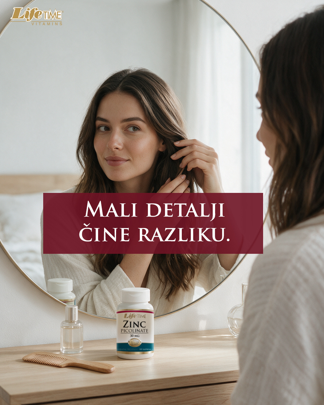 Cink je jedan od minerala koji ima više važnih uloga u organizmu. ✨

Doprinosi održavanju normalne kože, kose i noktiju, ali i normalnoj funkciji imunološkog sustava te održavanju normalnih kostiju.

LifeTime Cink Pikolinat sadrži 30 mg cinka u jednoj kapsuli.

Cink je pritom nutrijent koji ne povezujemo samo s jednom funkcijom, važan je za različite procese koji se odvijaju u našem organizmu.

Zato je važno gledati širu sliku: raznovrsna prehrana, kvalitetan način života i odgovarajući unos važnih nutrijenata čine dio brige o organizmu. 💚

#lifetimedodaciprehrani #lifetimehrvatska #cinkpikolinat #koža #kosa #nokti #zdravlje #zdravenavike #dodaciprehrani #farmexhrvatska